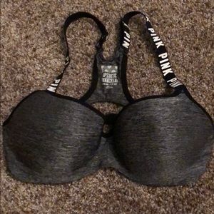 PINK underwire padded sports bra